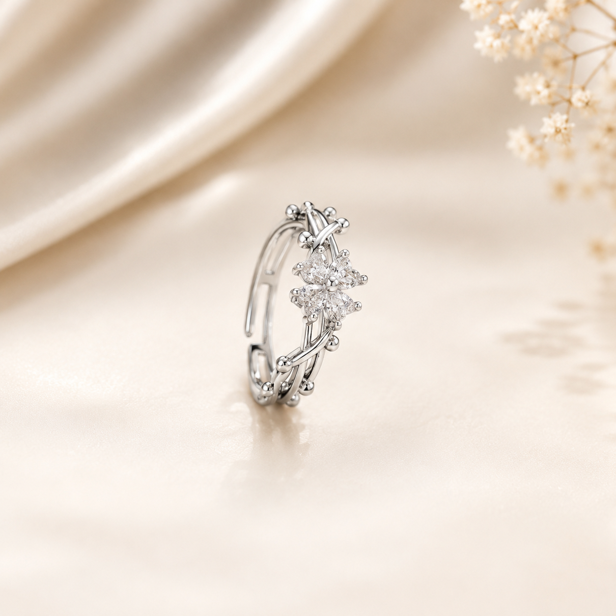 Crystal Blossom Ring