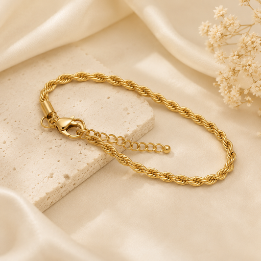 Twisted Rope Chain Bracelet