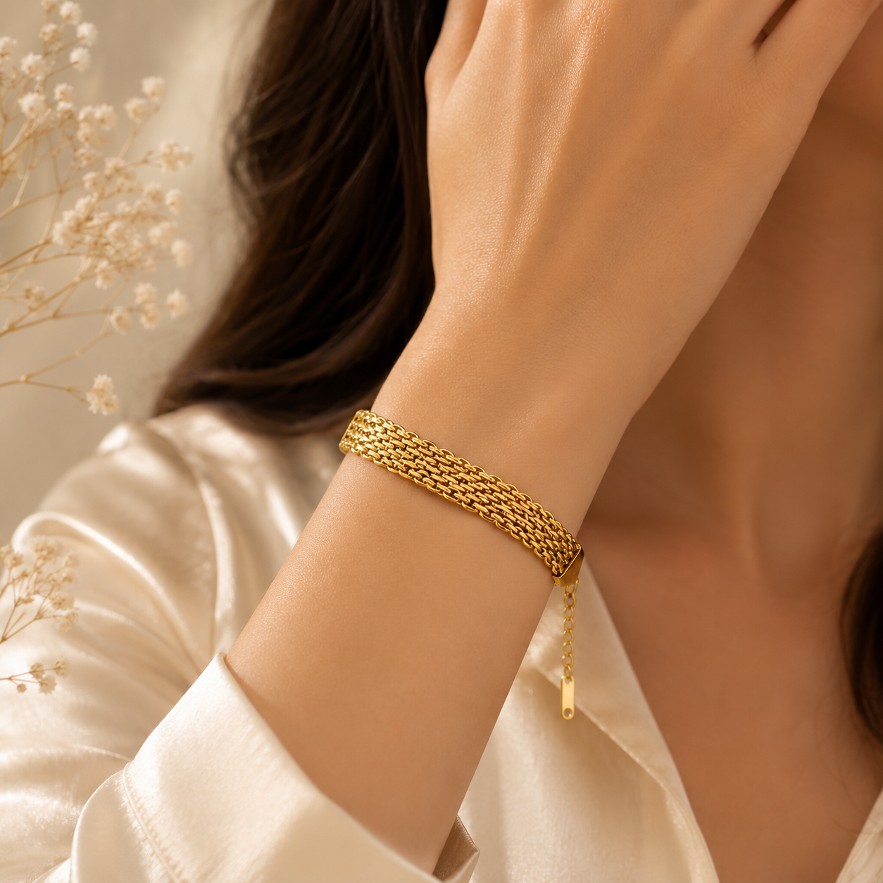 Gold Multi-Layer Chain Bracelet