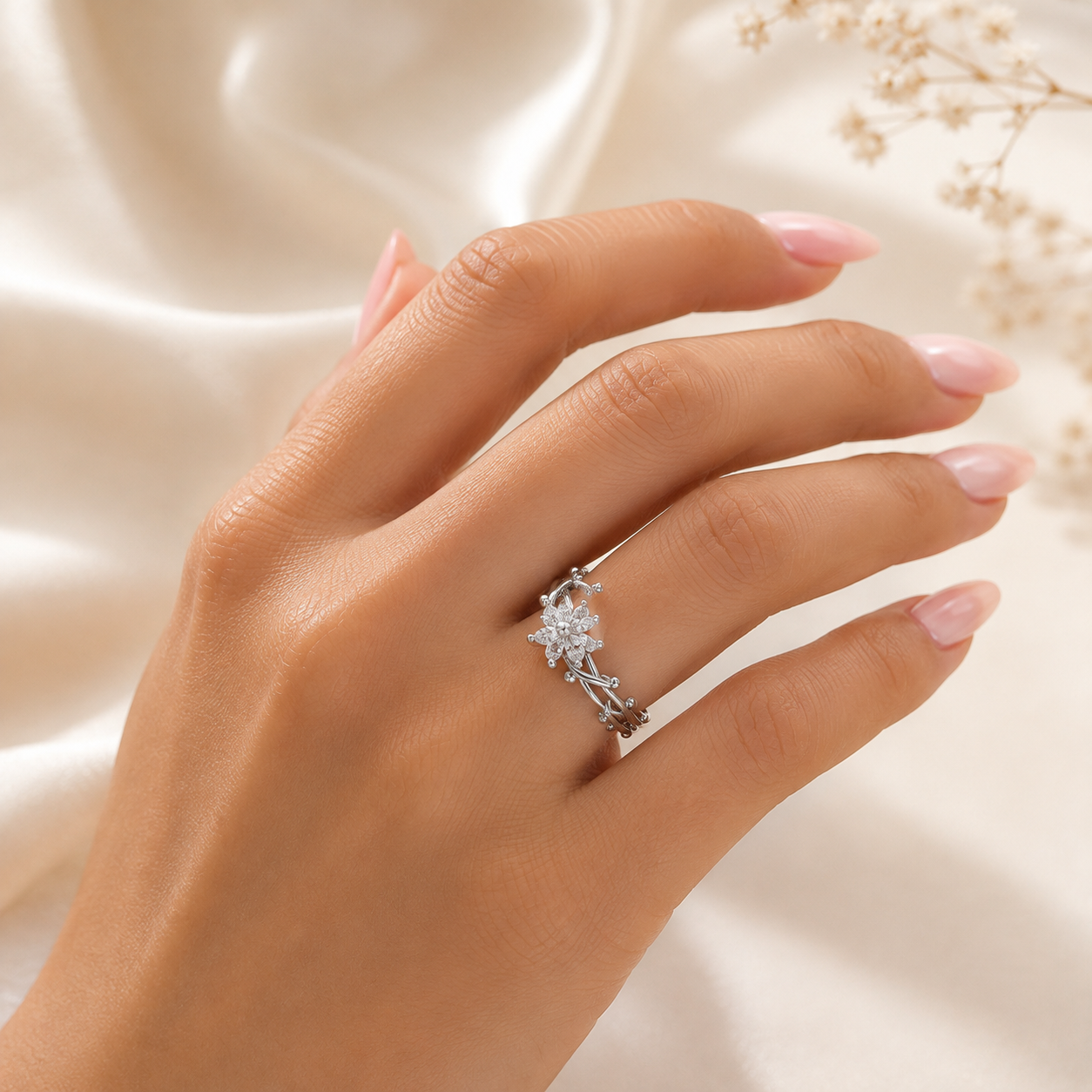 Crystal Blossom Ring