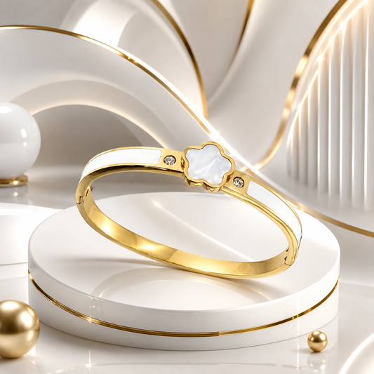 White Clover Bangle