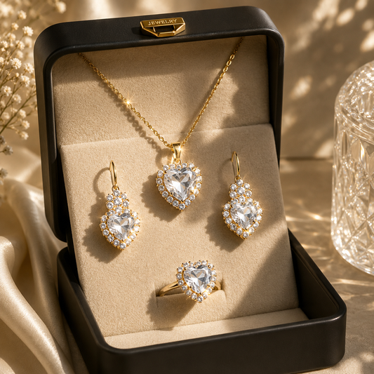 Crystal Heart Jewellery